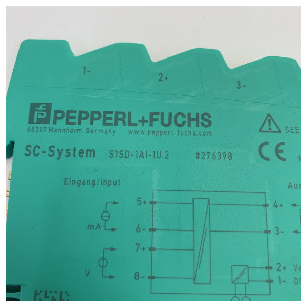 Pepperl+Fuchs S1SD-1AI-1U.2 signalni kondicioner 24 VDC ±10 V za montažu na DIN šinu