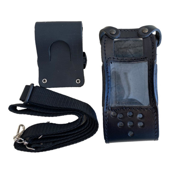 حافظة حمل جلدية Icom لجهاز الراديو البحري IC-M71EURO+ مع مشبك حزام - TAS-LTM71