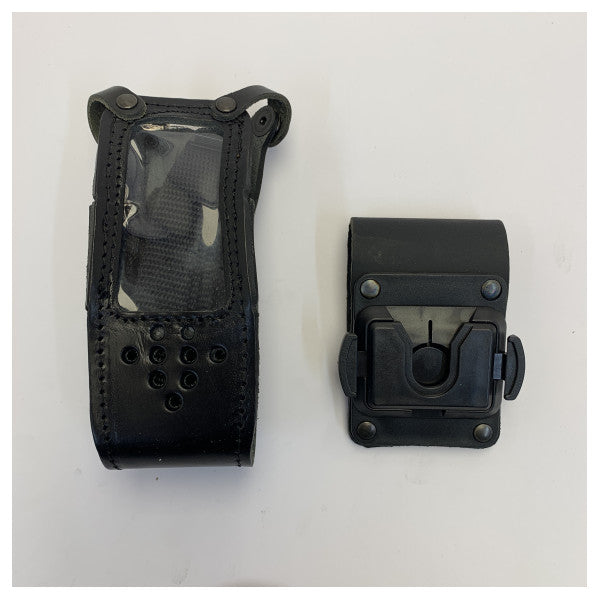 حافظة حمل جلدية Icom لجهاز الراديو البحري IC-M71EURO+ مع مشبك حزام - TAS-LTM71