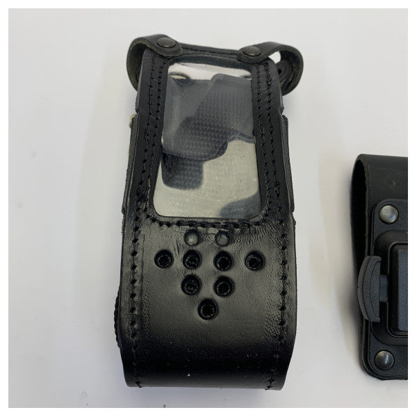 حافظة حمل جلدية Icom لجهاز الراديو البحري IC-M71EURO+ مع مشبك حزام - TAS-LTM71