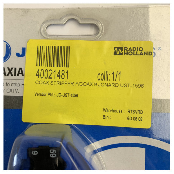 Jonard Tools UST-1596 koaksialkabelavmantler for COAX 9-kabler