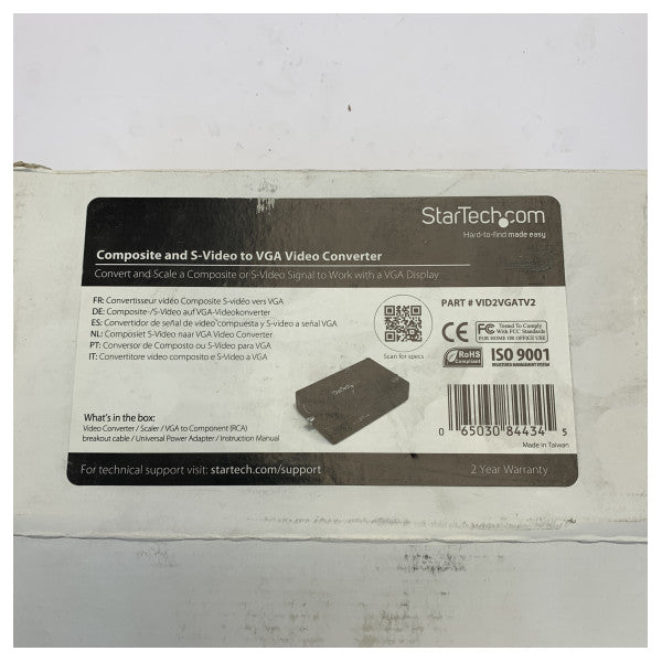 StarTech VID2VGATV2 Конвертер відео з Composite та S-Video у VGA