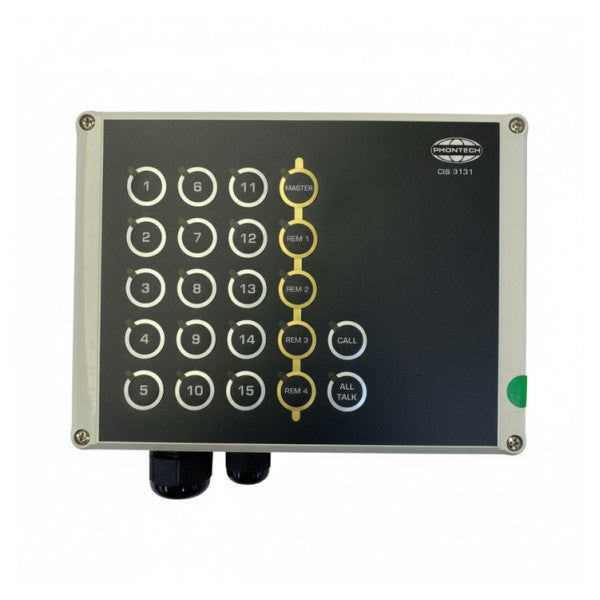 Phontech ICS-6200 pomorski interkom W.T. udaljena stanica 3131 | 15 linija