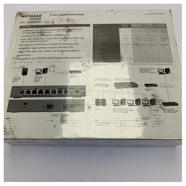 Routeur pare-feu VPN Netgear ProSafe FVS318G-200EUS 8 ports Gigabit