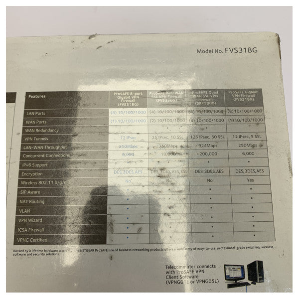 Routeur pare-feu VPN Netgear ProSafe FVS318G-200EUS 8 ports Gigabit