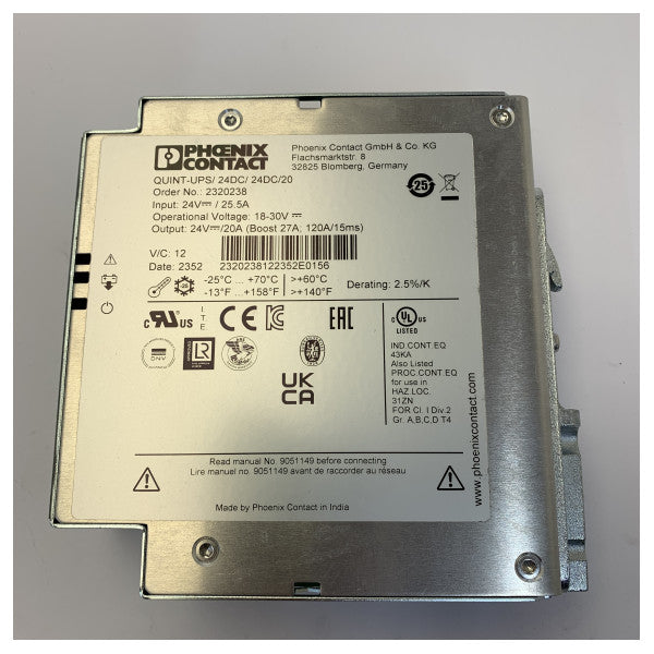 Phoenix Contact QUINT-UPS/24DC/24DC/20A - 2320238
