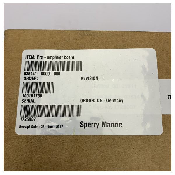Płytka przedwzmacniacza logu prędkości Sperry Marine NAVIKNOT 350E/600SE PCB 035141