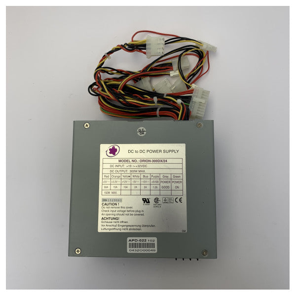 Orion 300DX/24 ATX DC/DC nätdel 300 W 24 VDC till 12 V/2A - Industriell marin