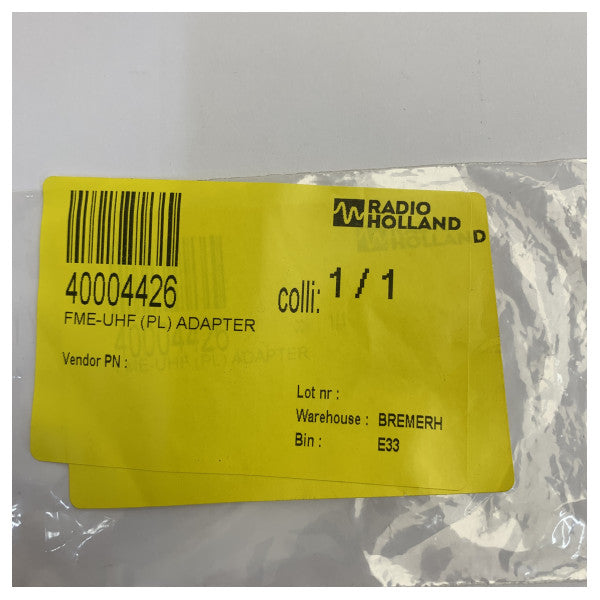 FME han til UHF han (PL-259) RF koaksial adapterstik til marineradio
