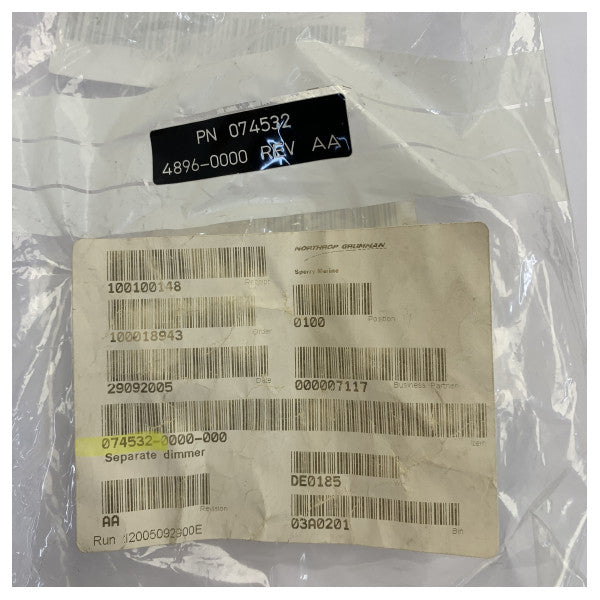 074532-1 Elektrisk komponentkit 200 Ohm 200R Marineinstallation