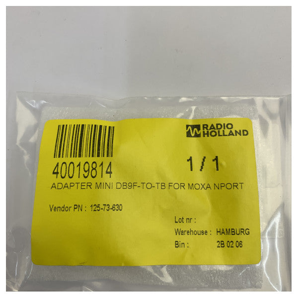MOXA DB9F-TO-TB محول منفذ تسلسلي إلى كتلة طرفية لأجهزة NPort