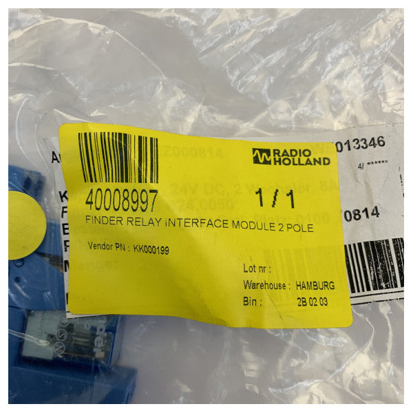 Finder Elektriskt relä och sockel EZ000814 - Marin klass plug-in-relä