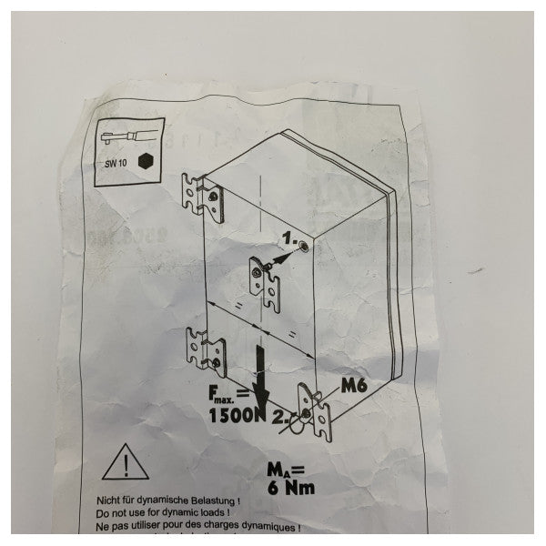Rittal 2508100 Brackets ta’ Immuntar għal Sistemi ta’ Kaxxi