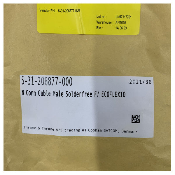 Złącze koncentryczne RF Cobham S-31-206877-000