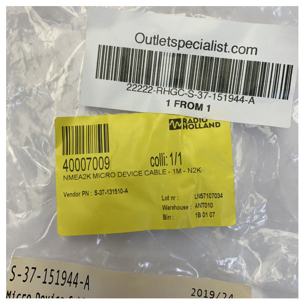 Cobham SATCOM BeCu Marine Elektroniği Kablosu S-37-151944-A