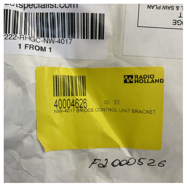 NW-4017 Marine Bridge Control Unit -asennuskiinnike