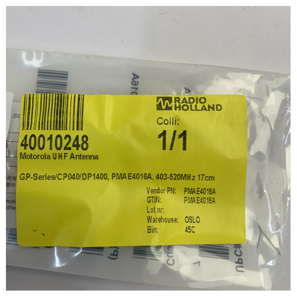 Antenna a frusta UHF Motorola PMAE4016A 403-520 MHz