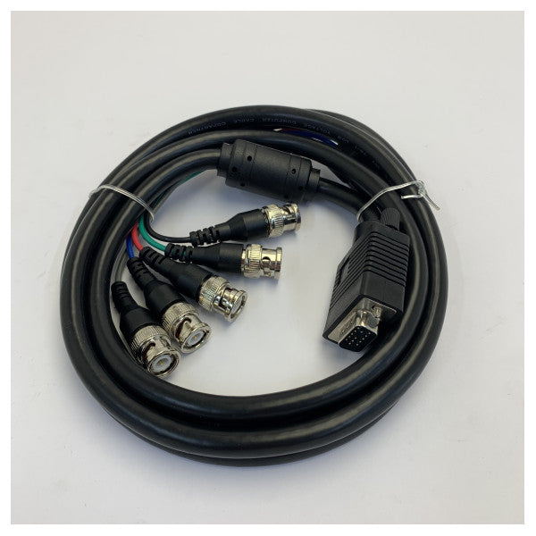 EK553SW-2 Cabo de vídeo Marine RGBHV - Cabo de monitor de computador VGA para BNC - 2 m
