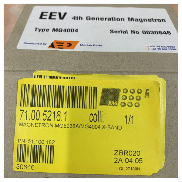 EEV e2v MG5238A-MG4004 X-лентов морски радарен магнетрон