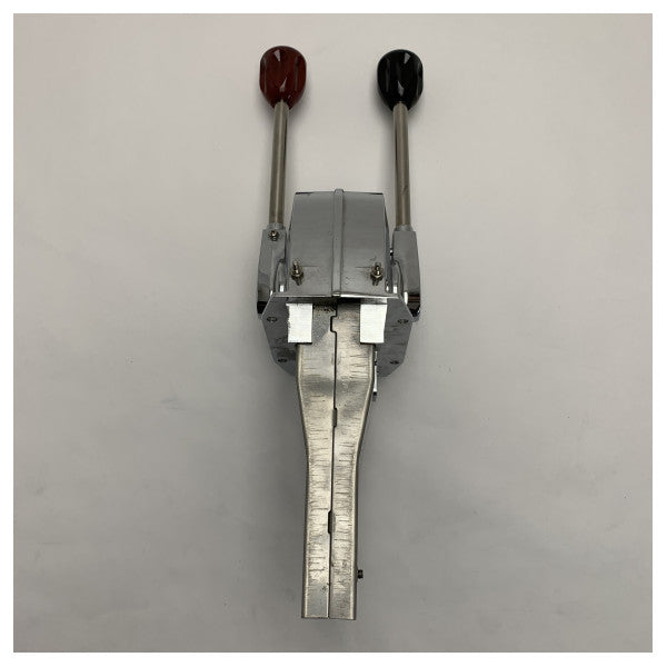Poignée de gaz dual en acier inoxydable Hi-Lex pour le contrôle du moteur et de la boîte de vitesses Morse