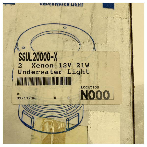 Lampe marine Xenon HID 12V 21W Vetus Underwater avec un boîtier en métal durable - SSUL2000-X