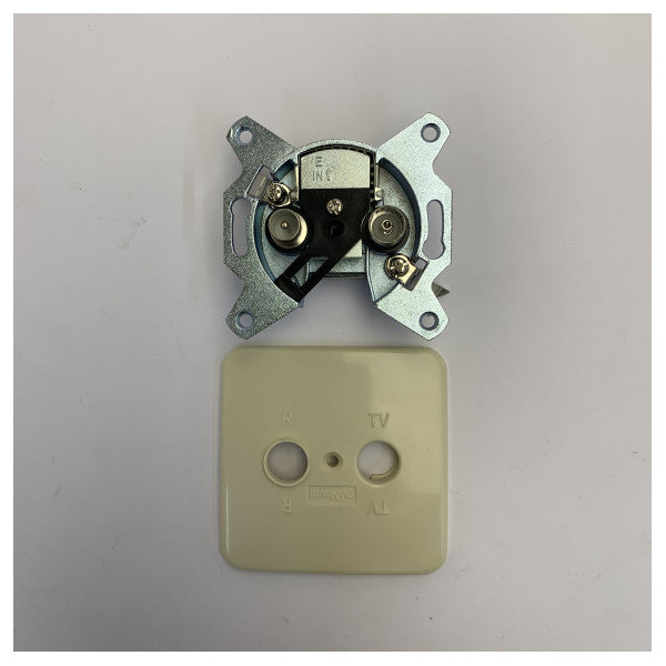 Naval N1-IEC Marine TV-Radio Outlet Faceplate - Abjad mitfi