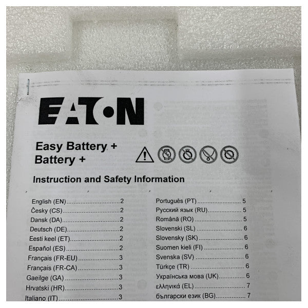 Eaton Easy Battery+ EB008WEB zamjenski komplet - zatvorena olovno-kiselinska brodska baterija
