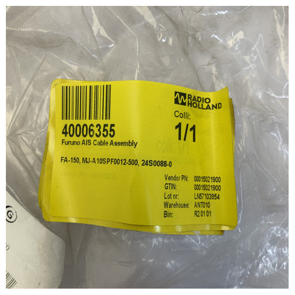 Furuno FA-150 AIS Cable Assembly MJ-A10SPF0012-500 24S0088-0