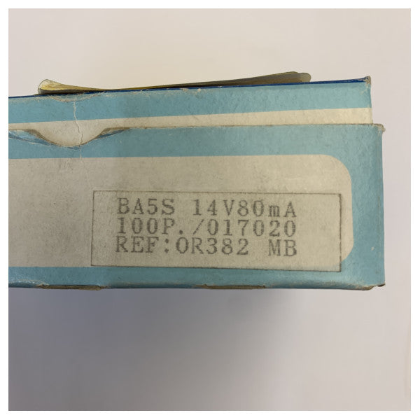 RT144/B/C Marine Scale Lamp Bulb BA5S OR38 - 45.031 - 1pcs