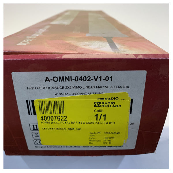 Poynting OMNI-402 Marine Ultra-Wideband 2x2 MIMO LTE Antenna - 6.2 dBi