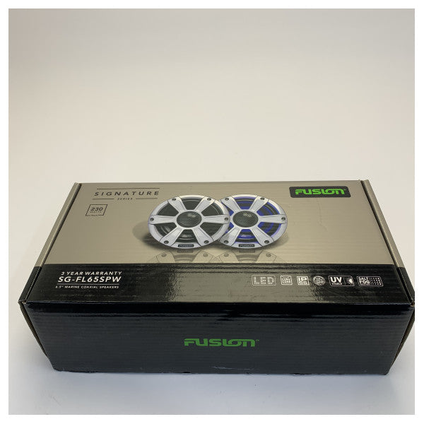 Fusion SG-FL65SPW Signature Series 6.5-inch морски високоговорители - 230W бял LED Sport (чифт)
