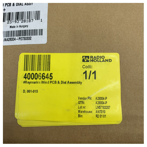 Raymarine Wind PCB & drejeskiveenhed D reservedele - A28004-P - til ST60