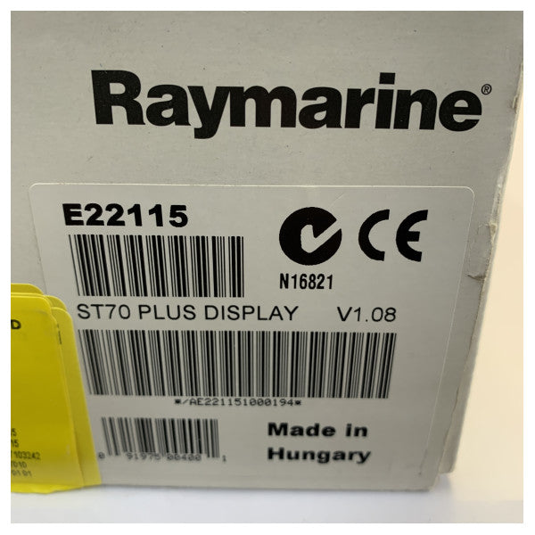 Raymarine ST70+ multifunksjonsinstrumentdisplay E22115