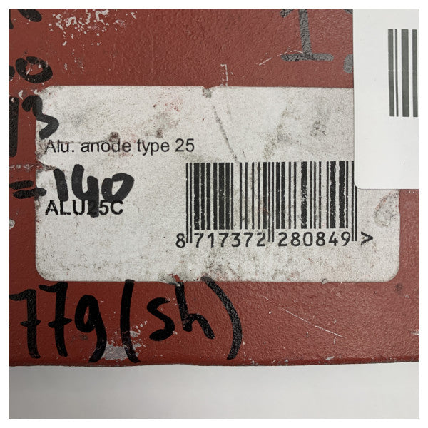 Алюмінієва обшивка Vetus анод типу 25 / ALU25C