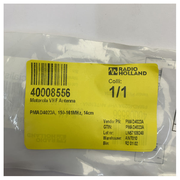 Motorola PMAD4023A VHF štapna antena 150-161 MHz 14 cm za pomorske radio uređaje