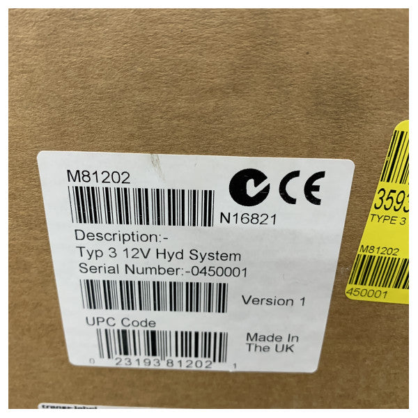 Линеен хидравличен задвижващ механизъм Raymarine Type 3 12V за автопилот M81202