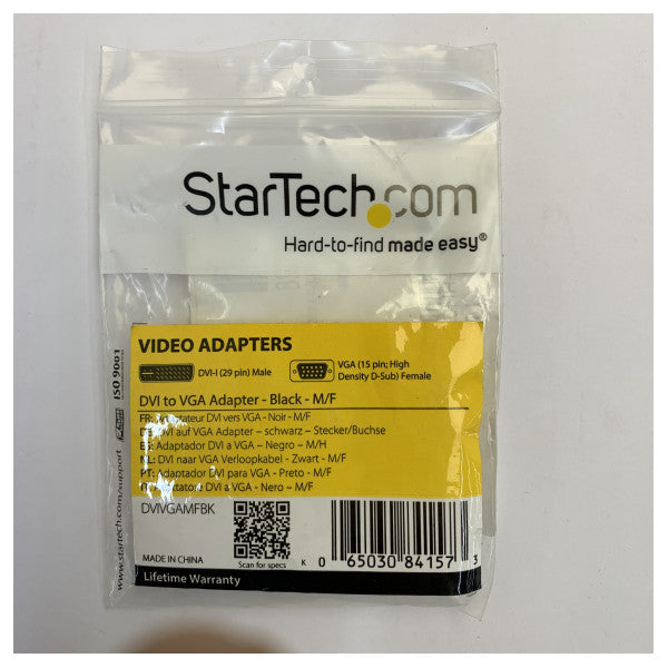 StarTech DVI-I мъжки към VGA женски адаптер за дисплей - DVIVGAMFBK