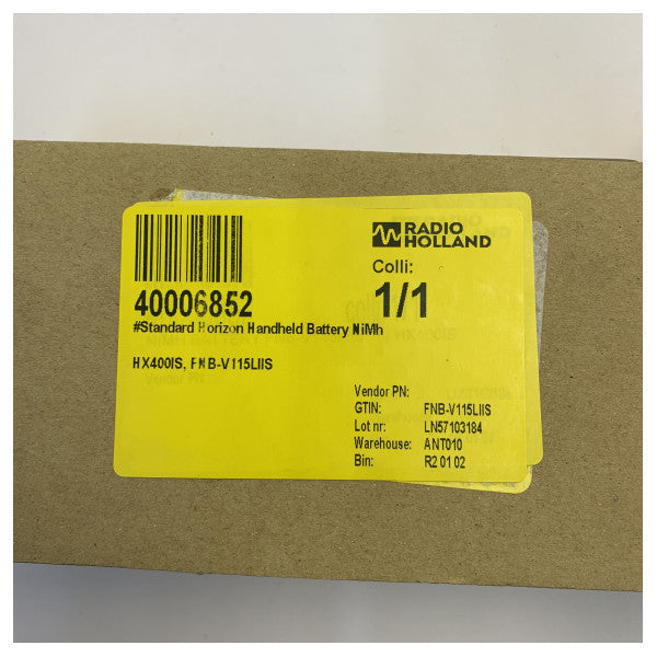 بطارية ليثيوم-أيون Standard Horizon FNB-V115LIIS لجهاز الراديو البحري المحمول HX400IS