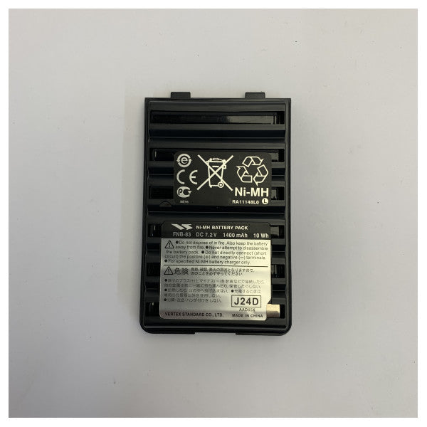 Vertex FNB-83 Ni-MH-Akku für Handfunkgerät HX370 Marinefunkgerät - 7,2 V 1400 mAh