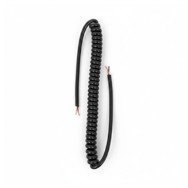 RS PRO 749-2493 spiraliserad 4-ledarkabel 0,25 mm² svart PVC-strömkabel