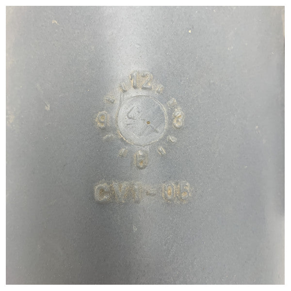 Vetus LT90 90 mm:n hanhenkaulainen pakoputken ulostuloaukko