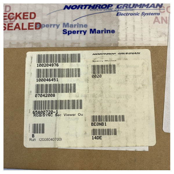 Sperry Marine BridgeMaster E Radar Interface Card RGB Sync 2NDARY 65800720-1