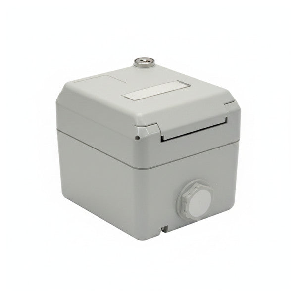 ET-25023V2 overflatemontert IP44 elektrisk kapsling for 2x Keystone-kontakter
