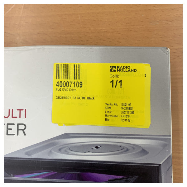 LG GH24NSD1 intern DVD-RW-drev 24x SATA Super Multi DL