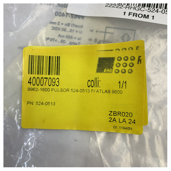 SAM Electronics Radar Pulsor ATLAS 9600 9962-1600 524-0513 radar marítimo senso