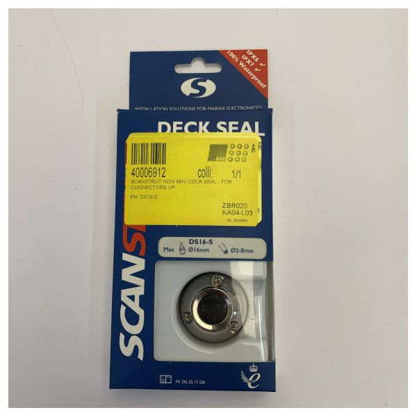 Scanstrut DS16-S Siġill tal-kejbil vertikali reżistenti għall-ilma b’dijametru ta’ 16mm 316 Stainless