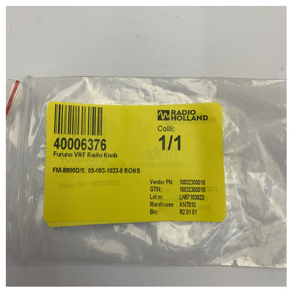 Perilla de radio VHF Furuno para FM-8800D FM-8800S pieza 05-093-1033-0