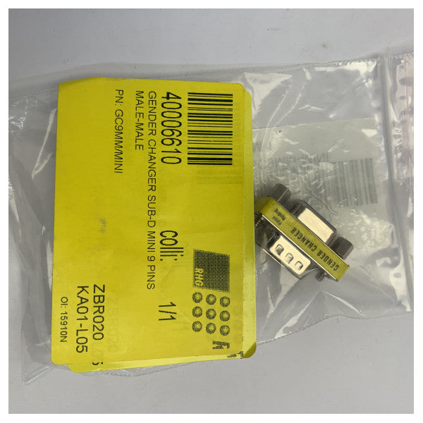 DB9 han til han mini kønsskifter-kobling GC9MM-MINI seriel RS232-adapter