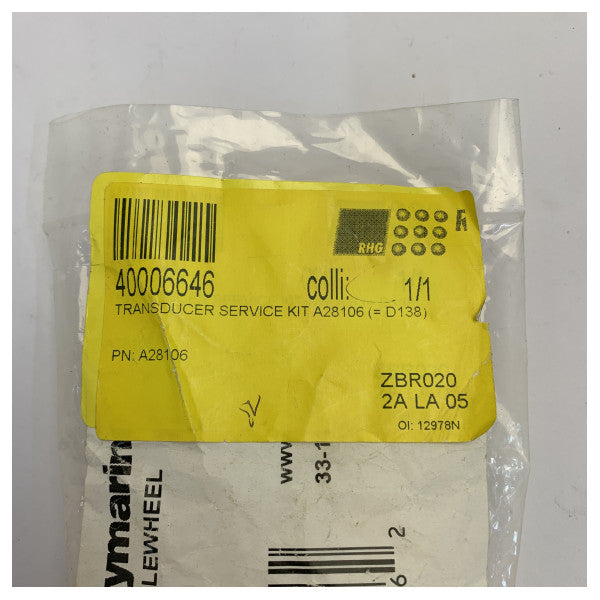 Raymarine A28106 Low Speed Paddlewheel Kit D-004-900 Marine Speed Sensor Repair