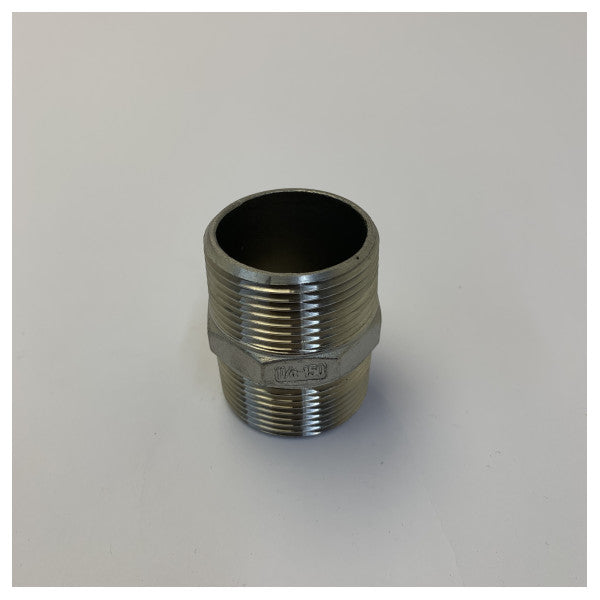 Osculati 1 1/4 inch AISI 316 rustfri stål rørnippel 17.125.05